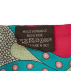 Hermes Twilly Selle de Dignitaire High Official's Saddle Scarf Multicolor Silk — view 4