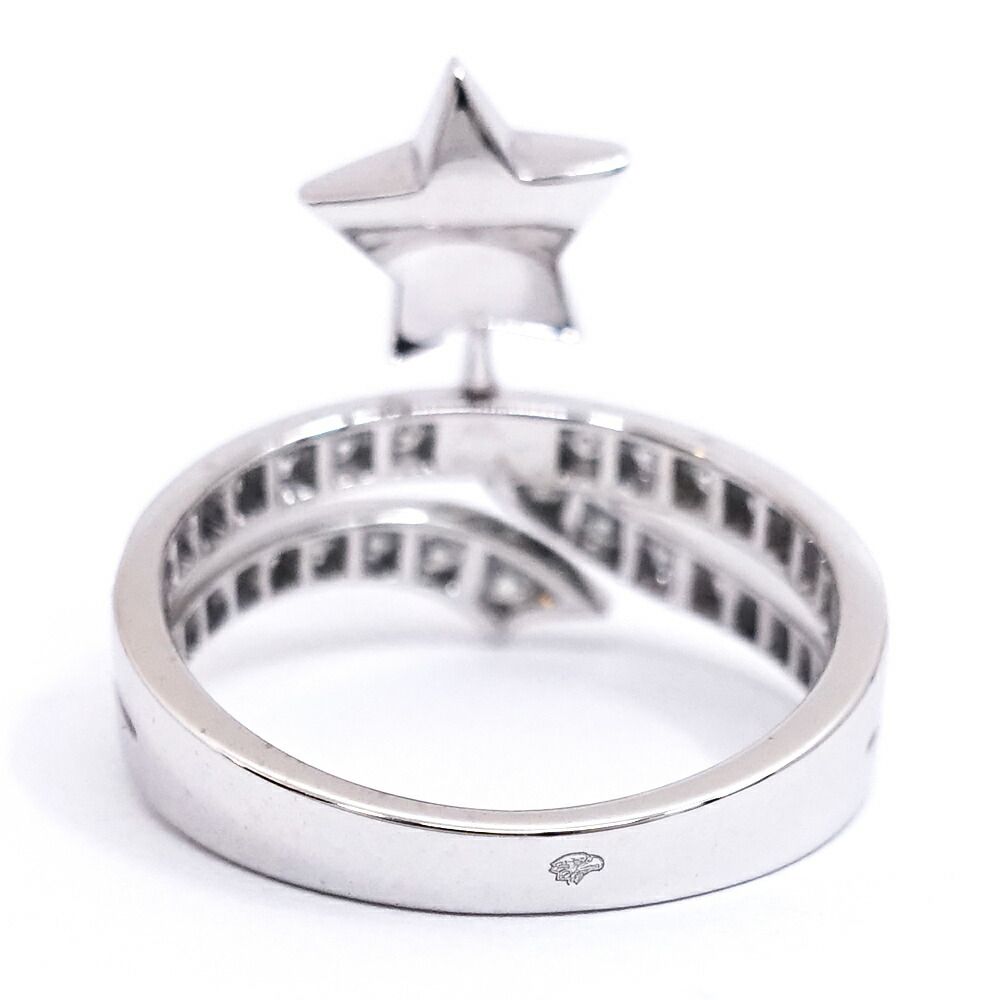 Chanel 18k White Gold Comet Diamond Ring Star Polished — view 8