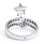 Chanel 18k White Gold Comet Diamond Ring Star Polished — view 8
