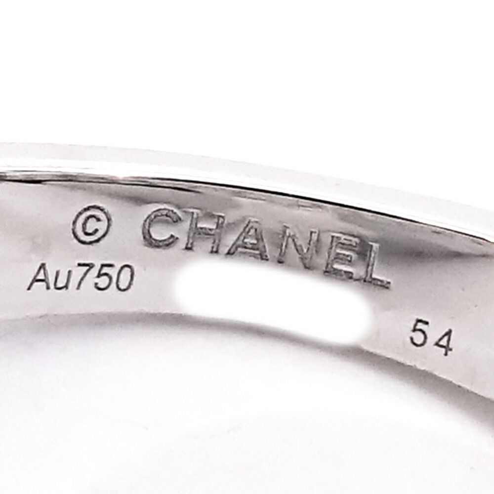 Chanel 18k White Gold Comet Diamond Ring Star Polished — view 9