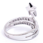 Chanel 18k White Gold Comet Diamond Ring Star Polished — view 7