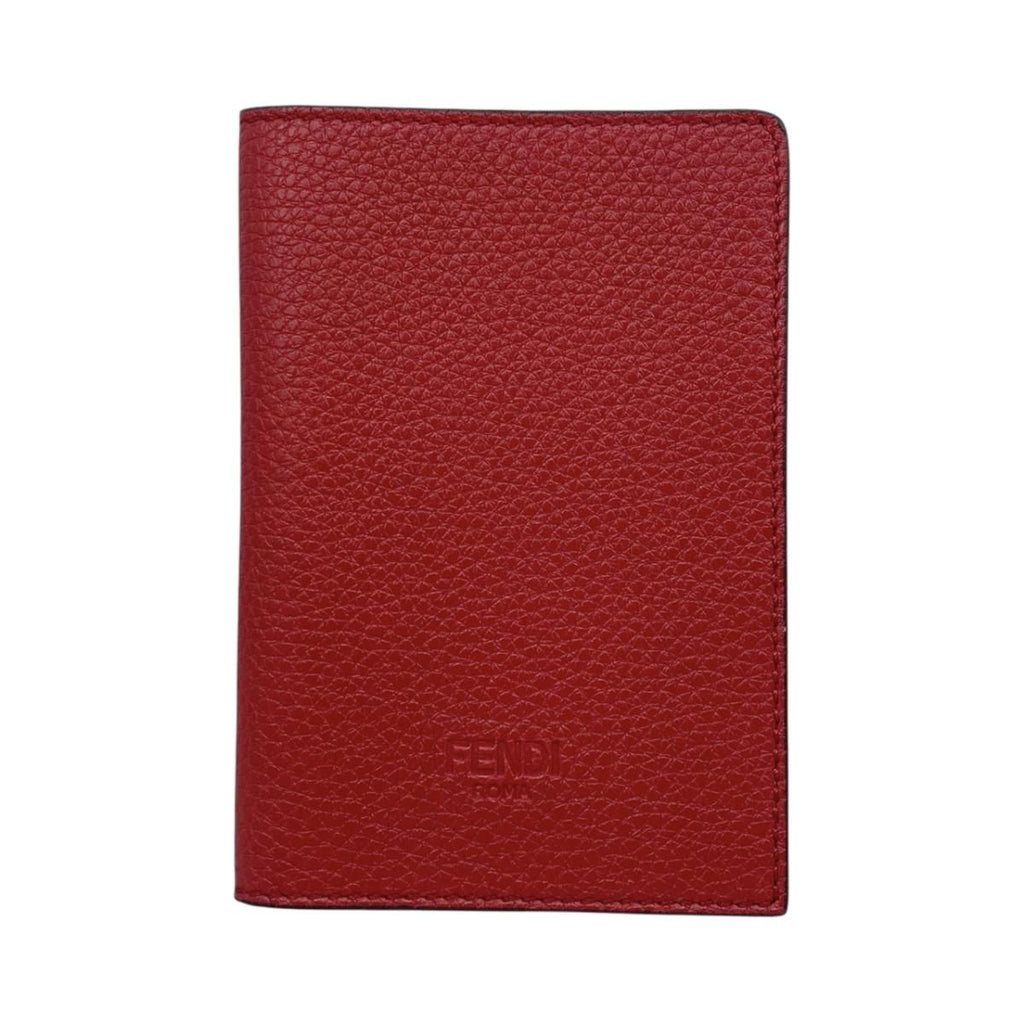 Fendi Passport Case Pass Calf Leather Logo