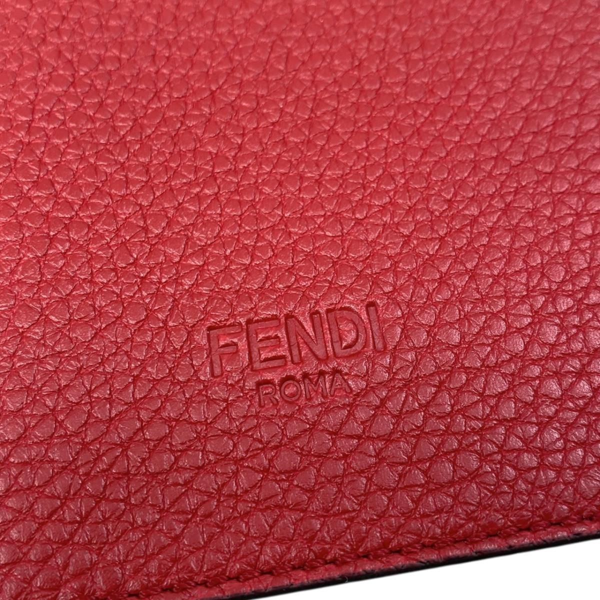 Fendi Passport Case Pass Calf Leather Logo — view 5