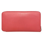 Hermes Wallet Azap Silk in Long Veau Pink Yellow Silver — view 2