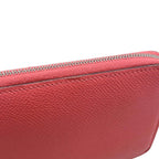 Hermes Wallet Azap Silk in Long Veau Pink Yellow Silver — view 6