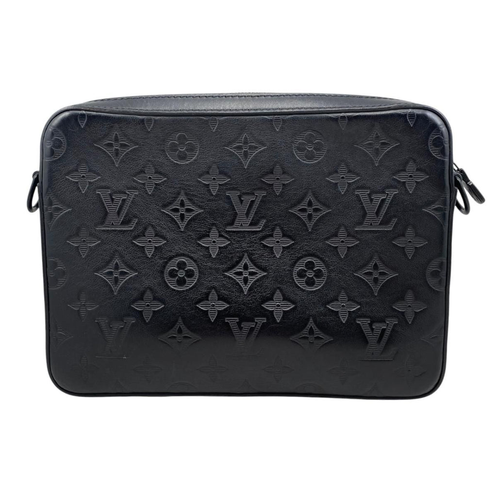 Louis Vuitton Shoulder Bag Duo Messenger Monogram Shadow Noir Black — view 2