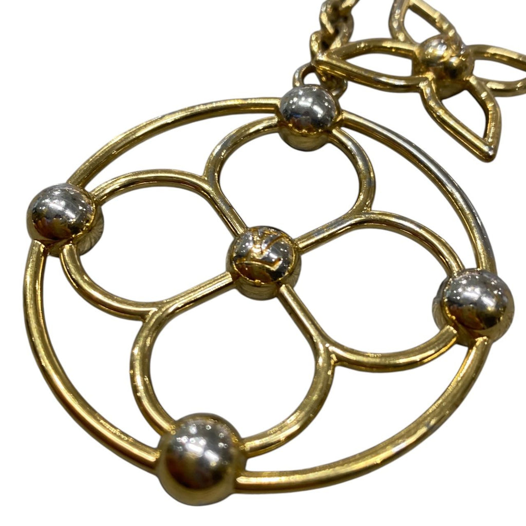 Louis Vuitton Bag Charm Key Holder Blue Gold — view 4