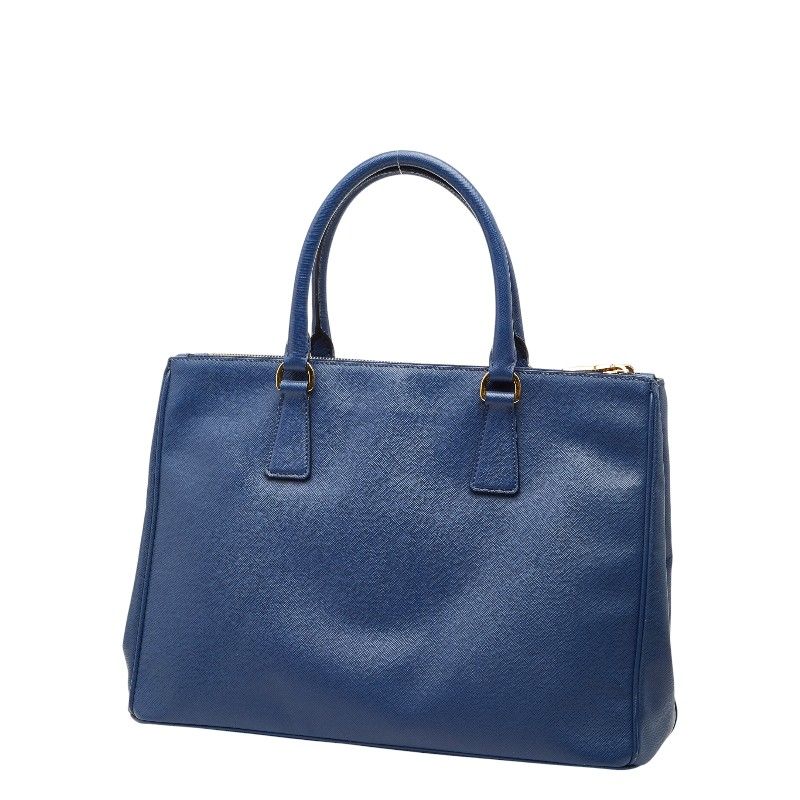 Prada Galleria 2-Way Shoulder Bag Blue Saffiano Leather — view 2