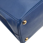 Prada Galleria 2-Way Shoulder Bag Blue Saffiano Leather — view 7