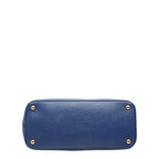 Prada Galleria 2-Way Shoulder Bag Blue Saffiano Leather — view 3