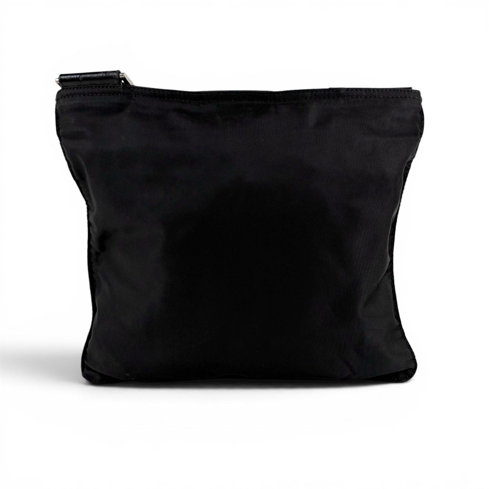 Prada Triangle Logo Tessuto Nylon Mini Shoulder Bag Crossbody Black Nero — view 4