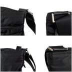 Prada Triangle Logo Tessuto Nylon Mini Shoulder Bag Crossbody Black Nero — view 5
