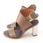 Celine Phoebe Philo Era Metal Sandals Khaki — view 3