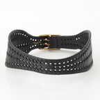 Dior Leather Logo Belt Black 70 — view 3