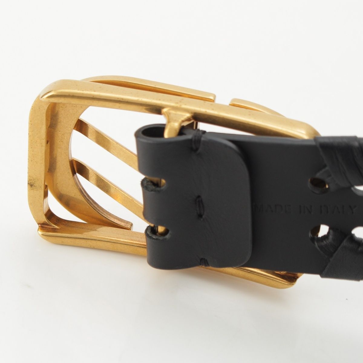 Dior Leather Logo Belt Black 70 — view 9