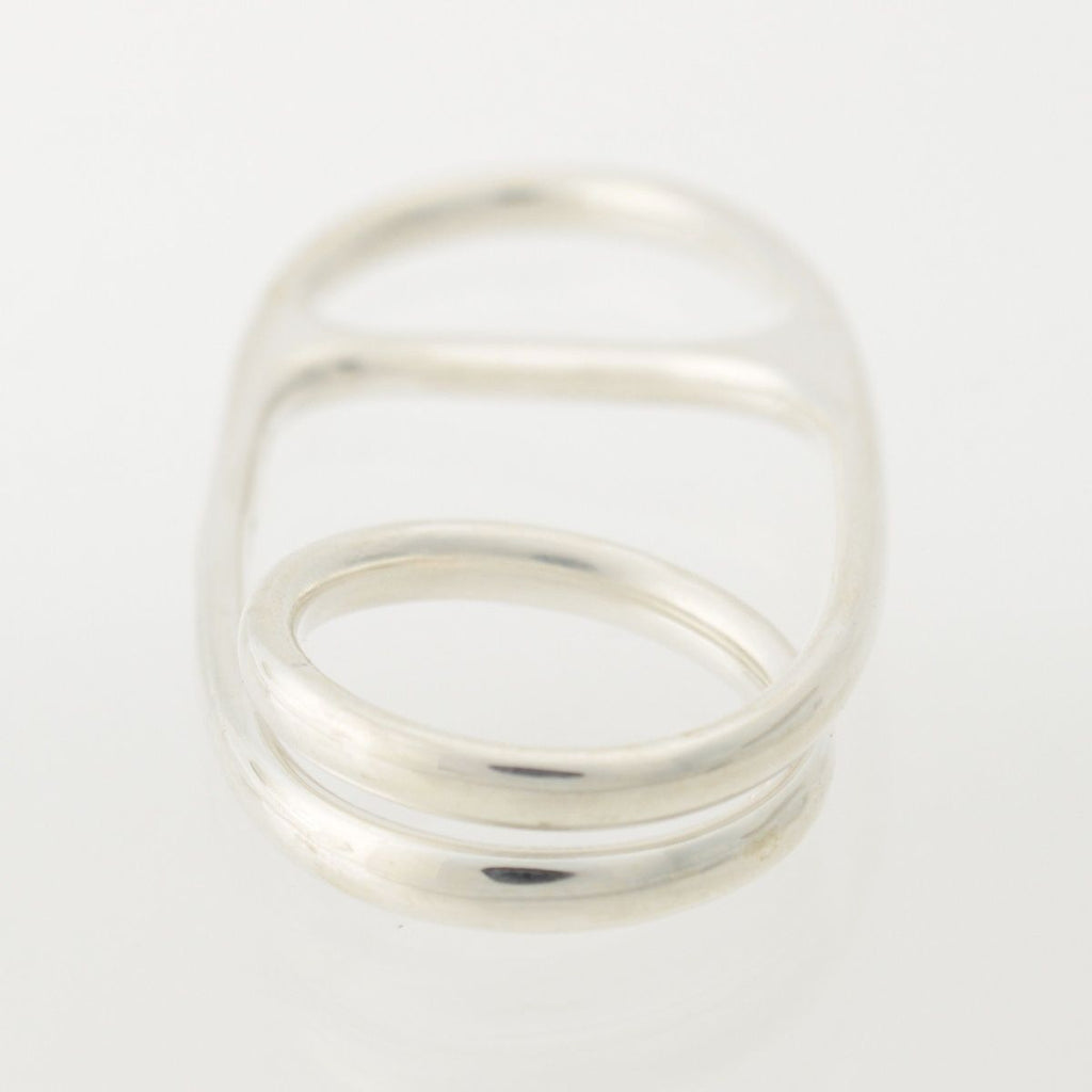 Hermes Chaine D'ancre Punk Triple Ring Silver — view 5