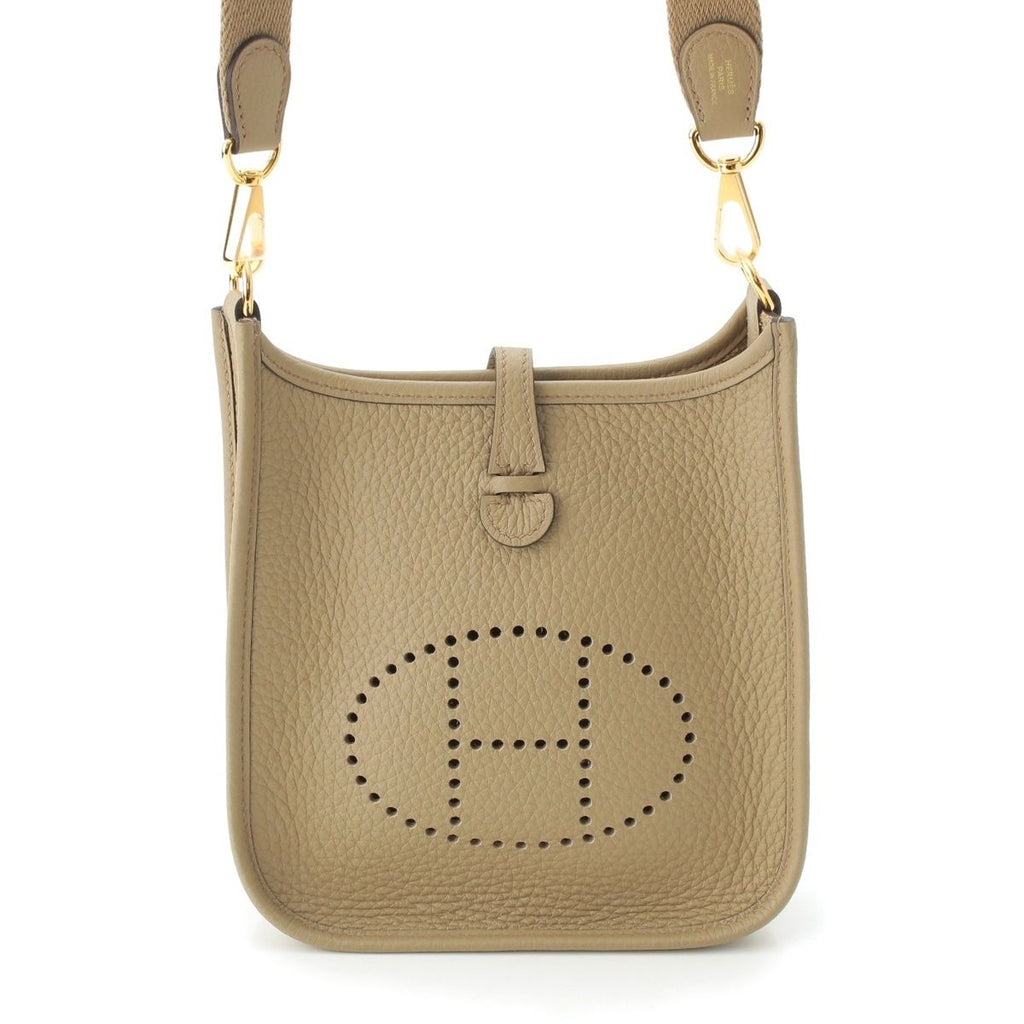 Hermes Evelyne TPM 16 Amazon Taurillon Clemence Beige Marfa Handbag