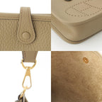 Hermes Evelyne TPM 16 Amazon Taurillon Clemence Beige Marfa Handbag — view 9