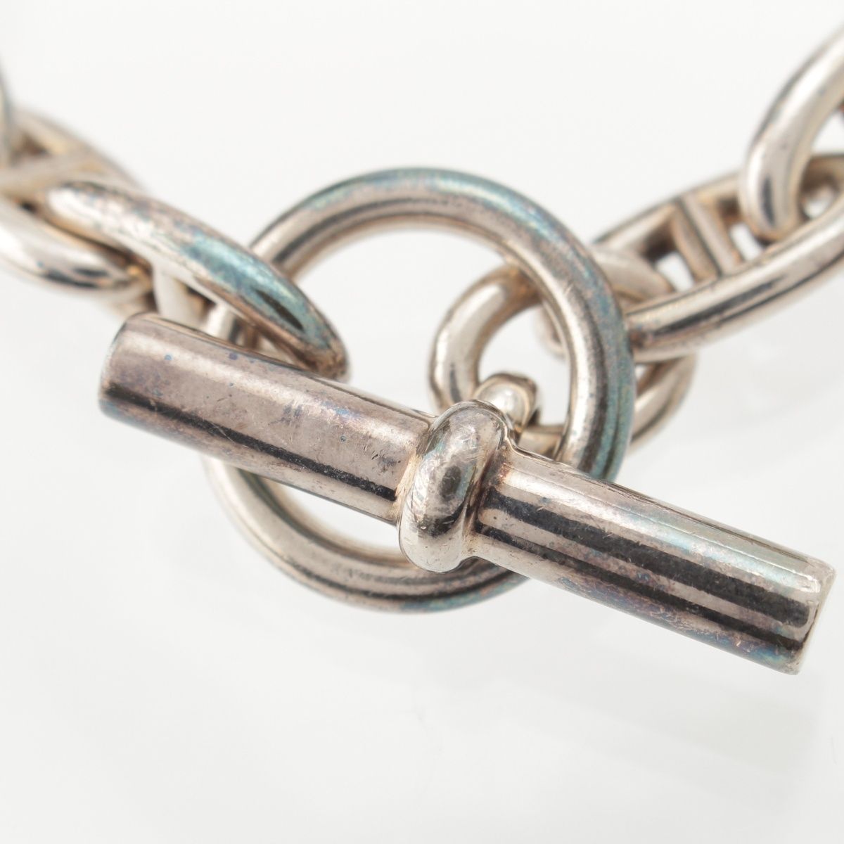 Hermes Chaine D'ancre GM Bracelet Bangle 925 Sterling Silver — view 3