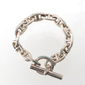 Hermes Chaine D'ancre GM Bracelet Bangle 925 Sterling Silver
