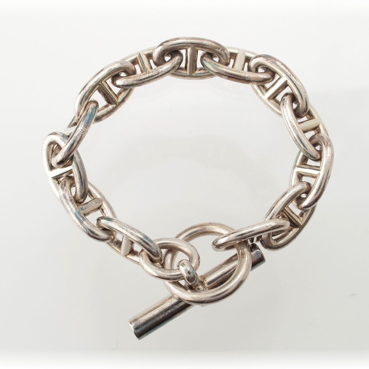 Hermes Chaine D'ancre GM Bracelet Bangle 925 Sterling Silver — view 2
