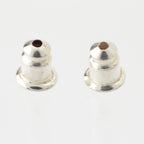 Chanel Silver CC Logo Star Earrings — view 8