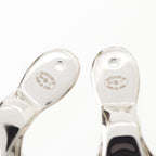 Chanel Silver CC Logo Star Earrings — view 7