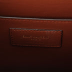 Saint Laurent le Monogram Satchel Leather Shoulder Bag Brown — view 7