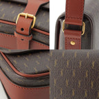 Saint Laurent le Monogram Satchel Leather Shoulder Bag Brown — view 9