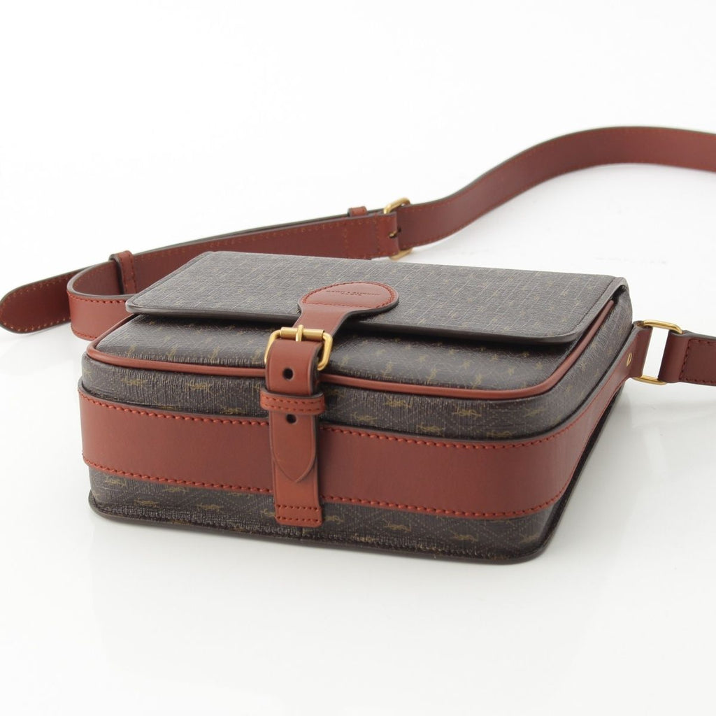 Saint Laurent le Monogram Satchel Leather Shoulder Bag Brown — view 5