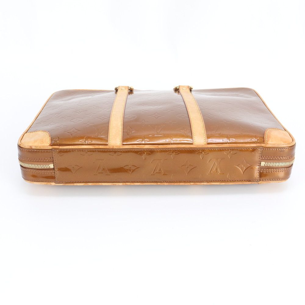 Louis Vuitton Monogram Vernis Van Damme Leather Business Document Briefcase — view 6