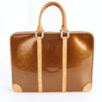 Louis Vuitton Monogram Vernis Van Damme Leather Business Document Briefcase — view 3