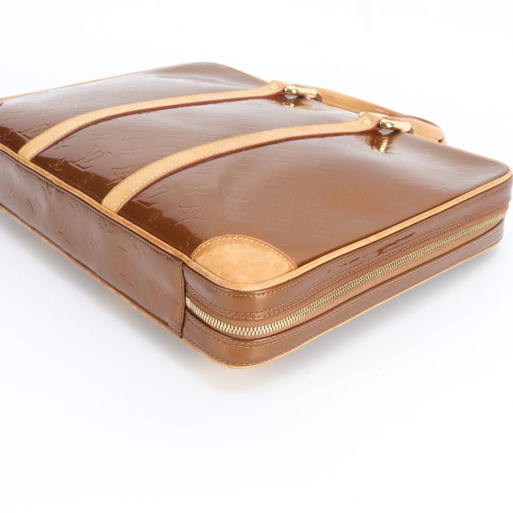 Louis Vuitton Monogram Vernis Van Damme Leather Business Document Briefcase — view 5