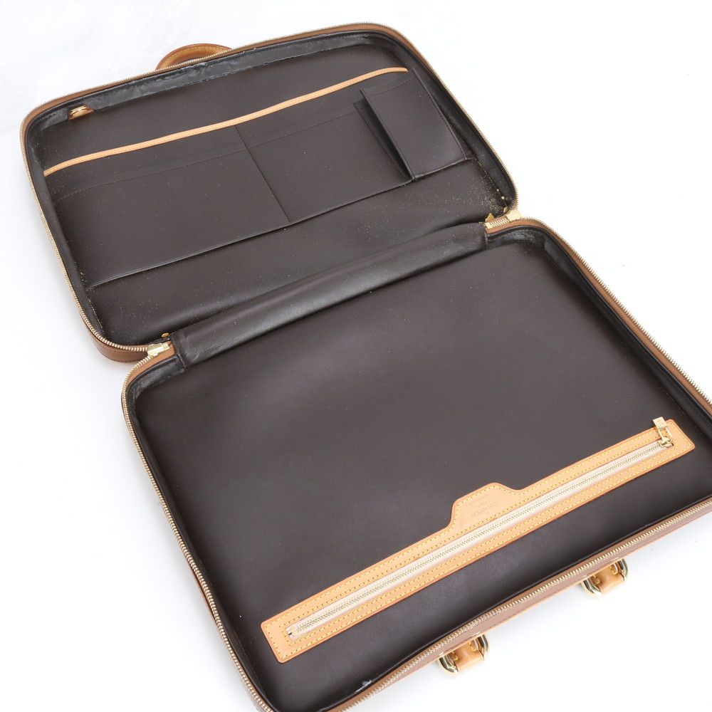 Louis Vuitton Monogram Vernis Van Damme Leather Business Document Briefcase — view 7