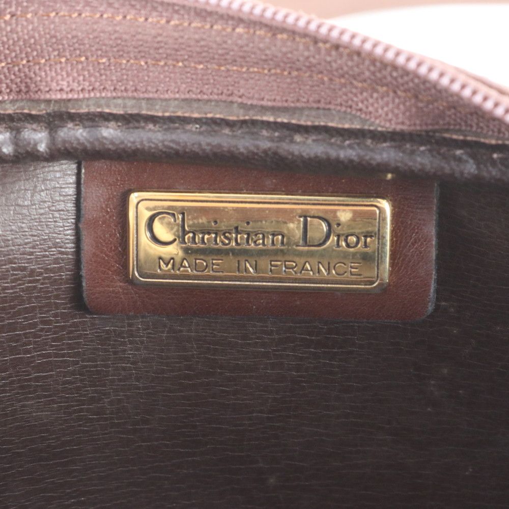 Dior Vintage CD Logo Leather Shoulder Bag Crossbody — view 8