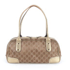 Gucci GG Nylon Princi Leather Shoulder Bag Tote Hand — view 3
