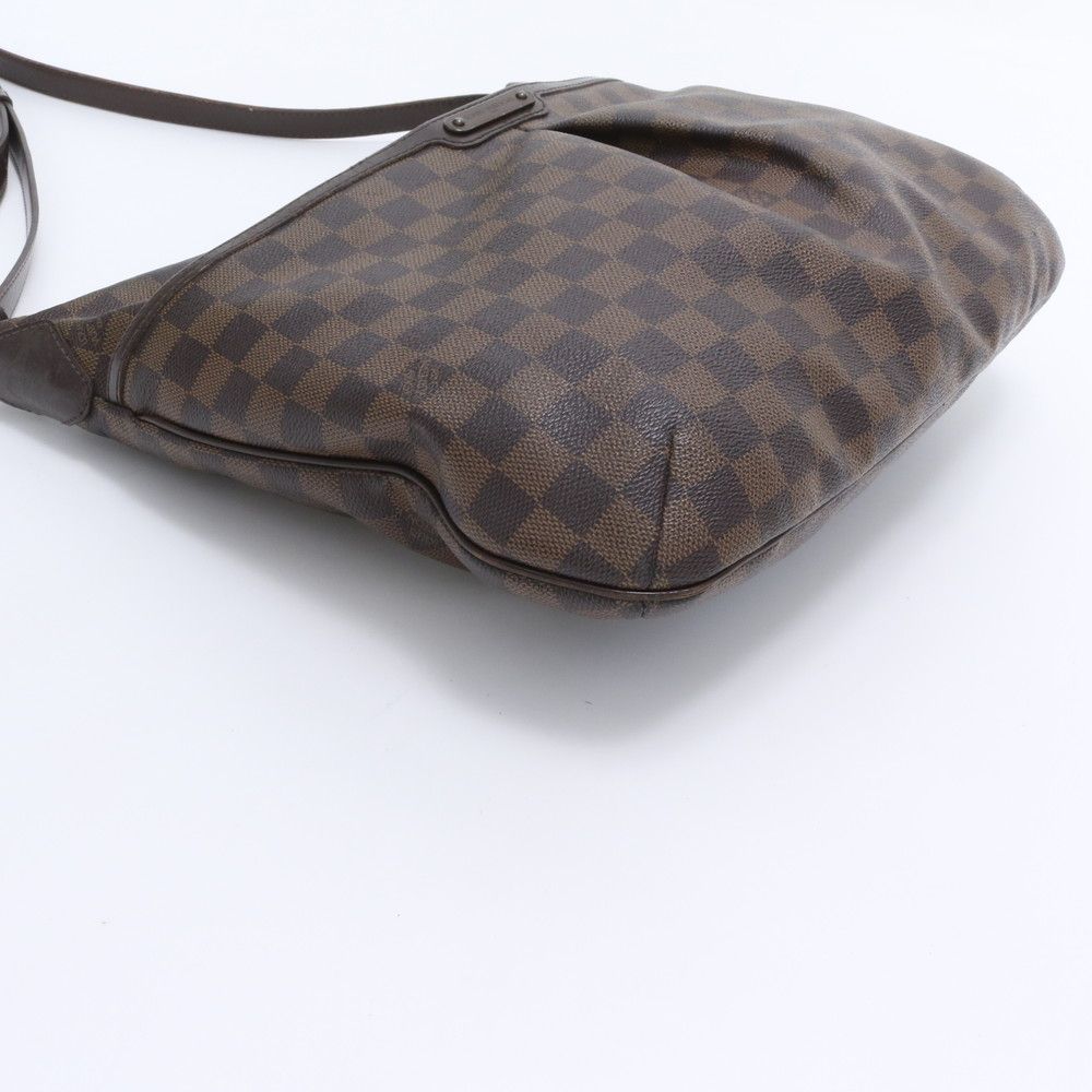 Louis Vuitton Damier Blue Msbeli GM Leather Shoulder Bag Crossbody Brown — view 4