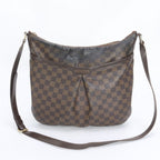 Louis Vuitton Damier Blue Msbeli GM Leather Shoulder Bag Crossbody Brown