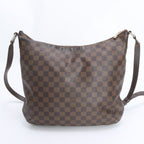 Louis Vuitton Damier Blue Msbeli GM Leather Shoulder Bag Crossbody Brown — view 2