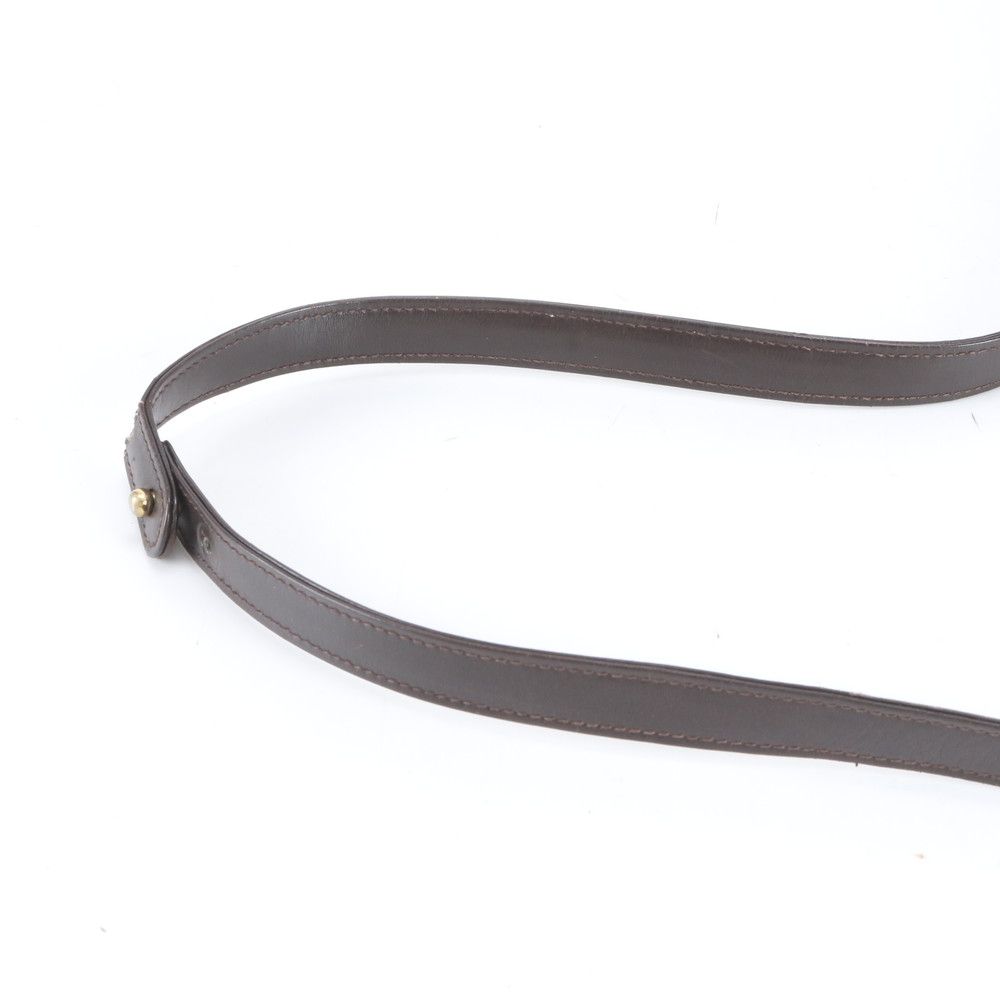 Gucci Vintage Leather Shoulder Bag Hand Brown — view 3