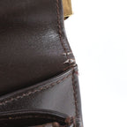 Gucci Vintage Leather Shoulder Bag Hand Brown — view 9