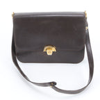 Gucci Vintage Leather Shoulder Bag Hand Brown