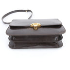 Gucci Vintage Leather Shoulder Bag Hand Brown — view 6