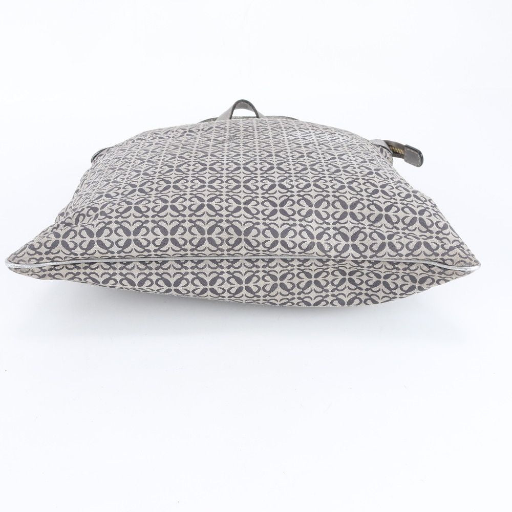 Loewe Anagram Leather Tote Shoulder Hand Silver — view 5