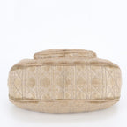 Dior Cannage Leather Handbag Tote Beige Gold — view 5