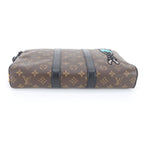 Louis Vuitton Monogram LV Friends Keepall Pouch Leather Tote Clutch — view 5