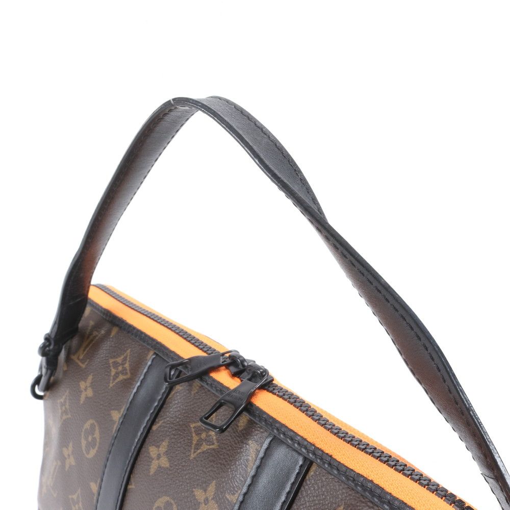 Louis Vuitton Monogram LV Friends Keepall Pouch Leather Tote Clutch — view 2