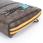 Louis Vuitton Monogram LV Friends Keepall Pouch Leather Tote Clutch — view 4