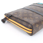 Louis Vuitton Monogram LV Friends Keepall Pouch Leather Tote Clutch — view 6