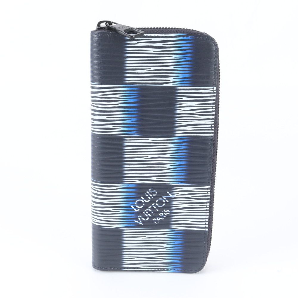 Louis Vuitton Damier Rush Zippy Wallet with Vertical Leather